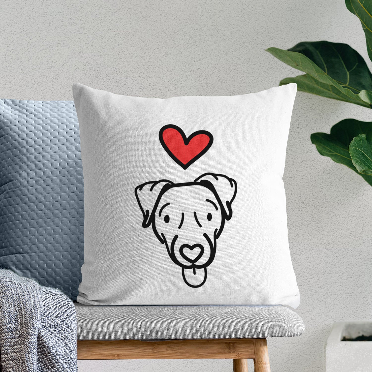 Love Always Jack Russell Terrier - Cammy - Throw Pillow Cover