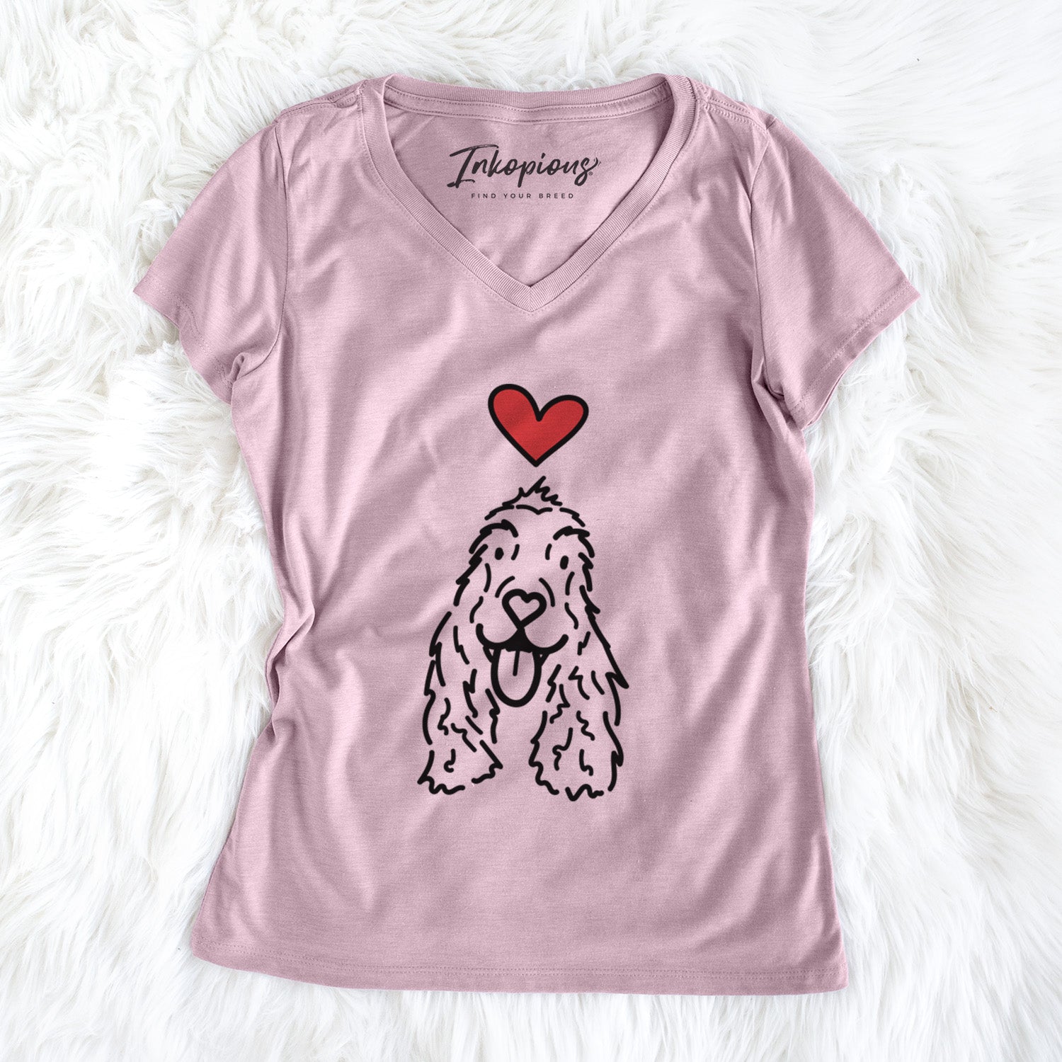 Love Always English Cocker Spaniel - Dolly - Women's Perfect V-neck Shirt