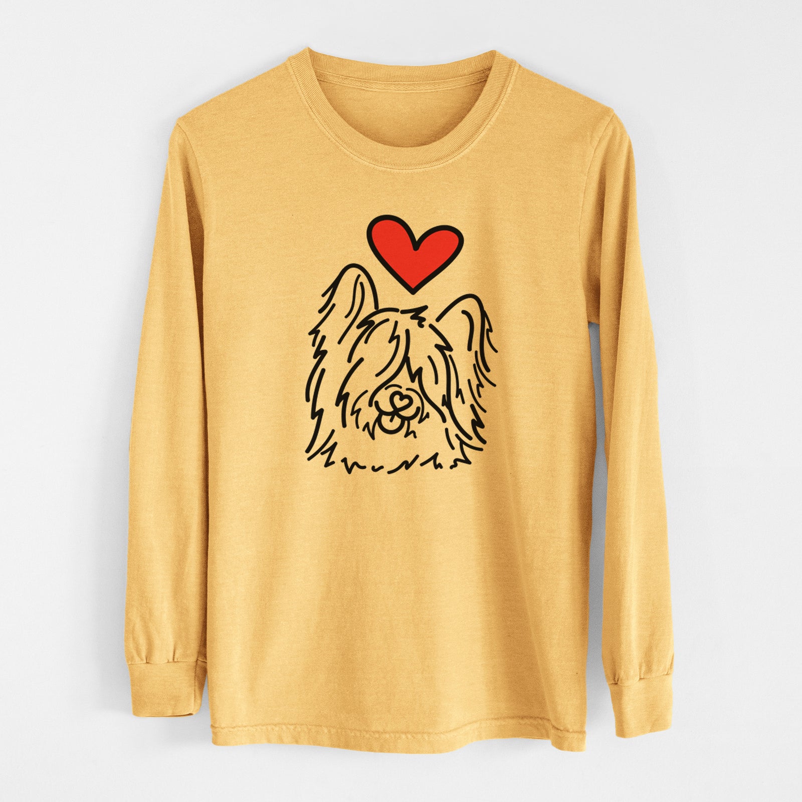 Love Always Skye Terrier - Dougal - Heavyweight 100% Cotton Long Sleeve