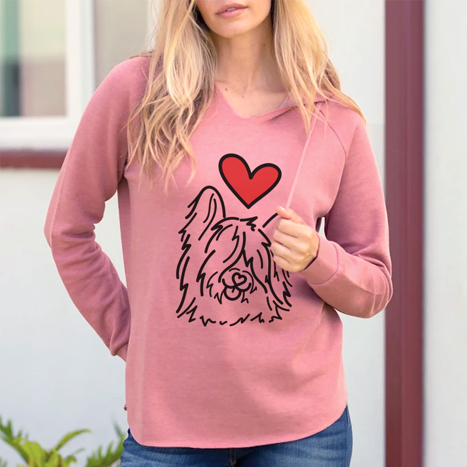 Love Always Skye Terrier - Dougal - Cali Wave Hooded Sweatshirt