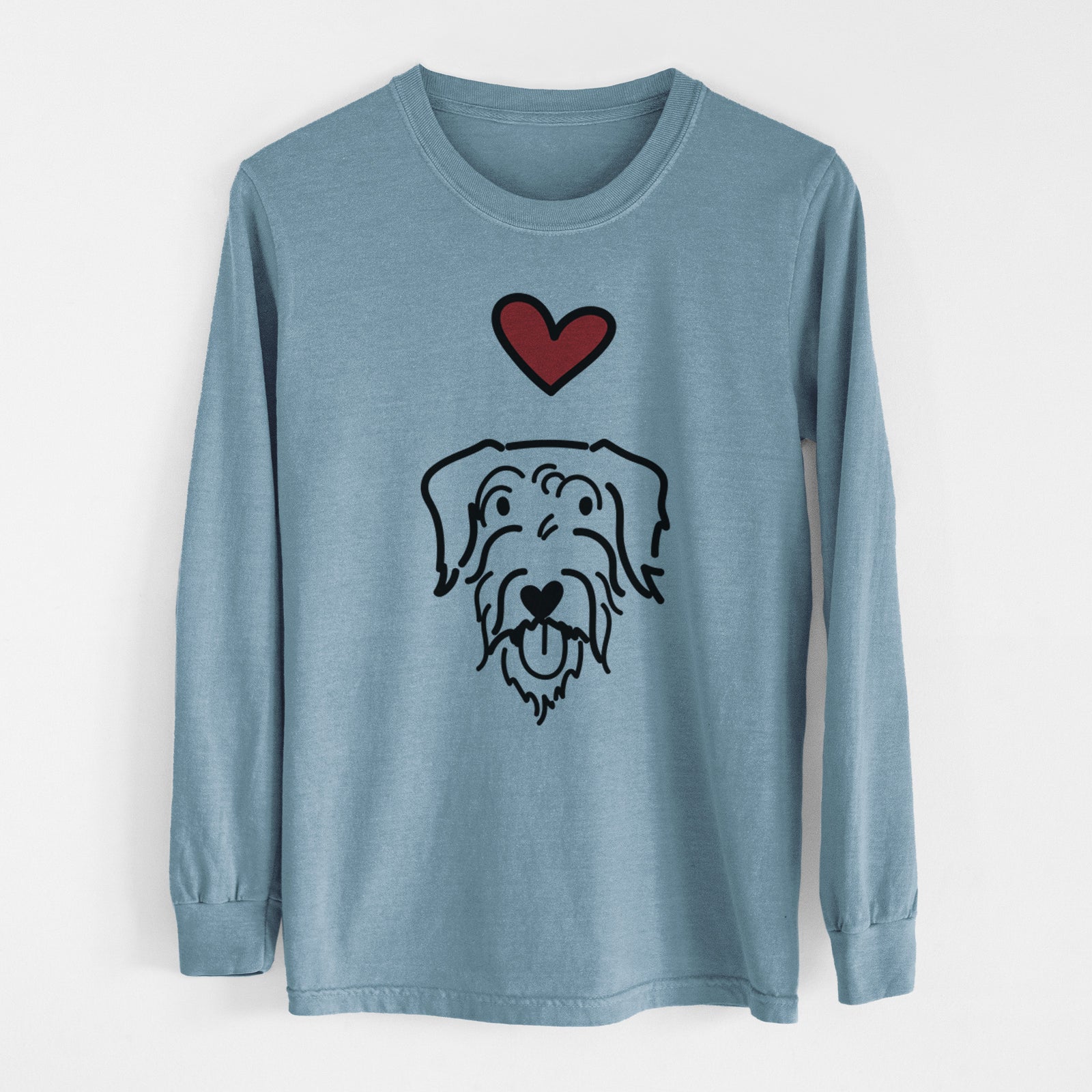 Love Always Doodle - Dug - Heavyweight 100% Cotton Long Sleeve