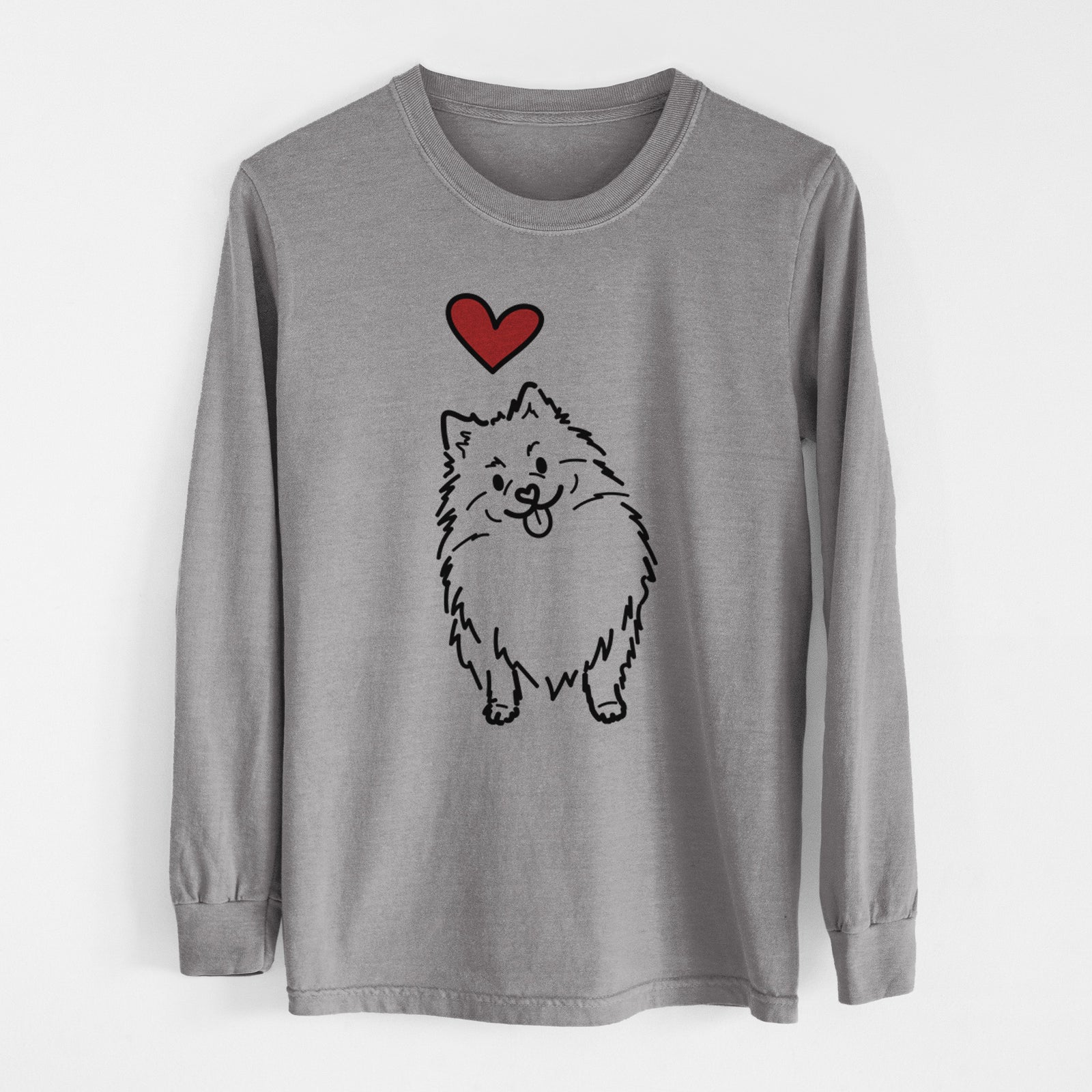 Love Always Pomeranian - Fern - Heavyweight 100% Cotton Long Sleeve