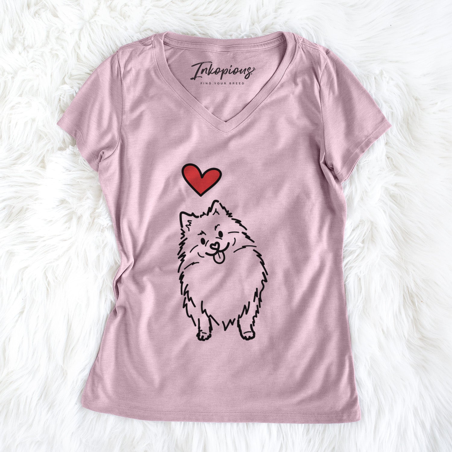 Love Always Pomeranian - Fern - Women's Perfect V-neck Shirt