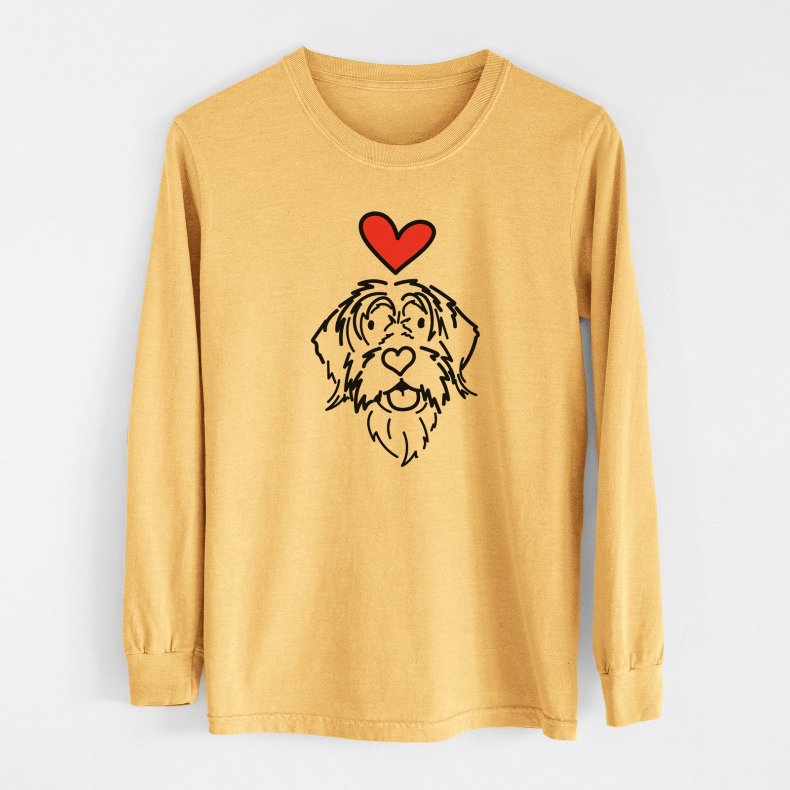 Love Always Wirehaird Pointing Griffon - Gary - Heavyweight 100% Cotton Long Sleeve