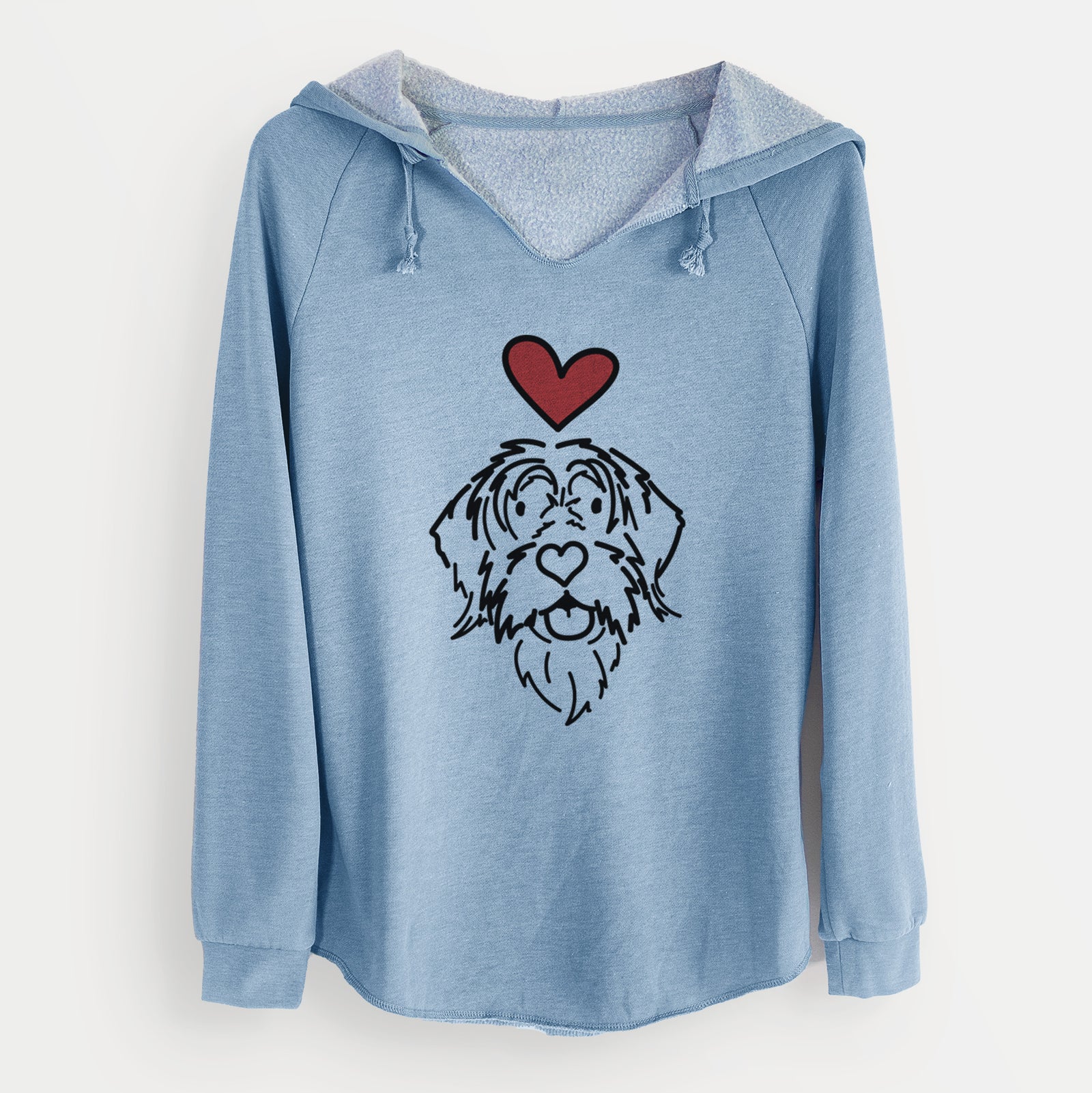 Love Always Wirehaird Pointing Griffon - Gary - Cali Wave Hooded Sweatshirt