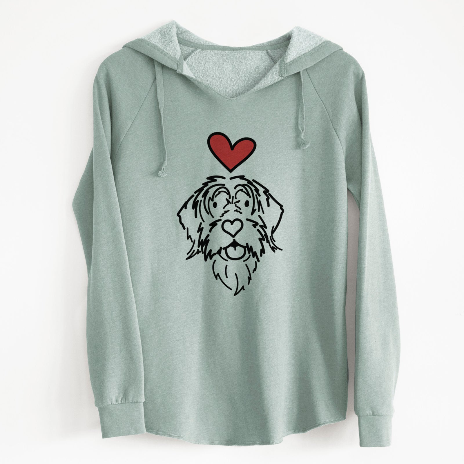 Love Always Wirehaird Pointing Griffon - Gary - Cali Wave Hooded Sweatshirt
