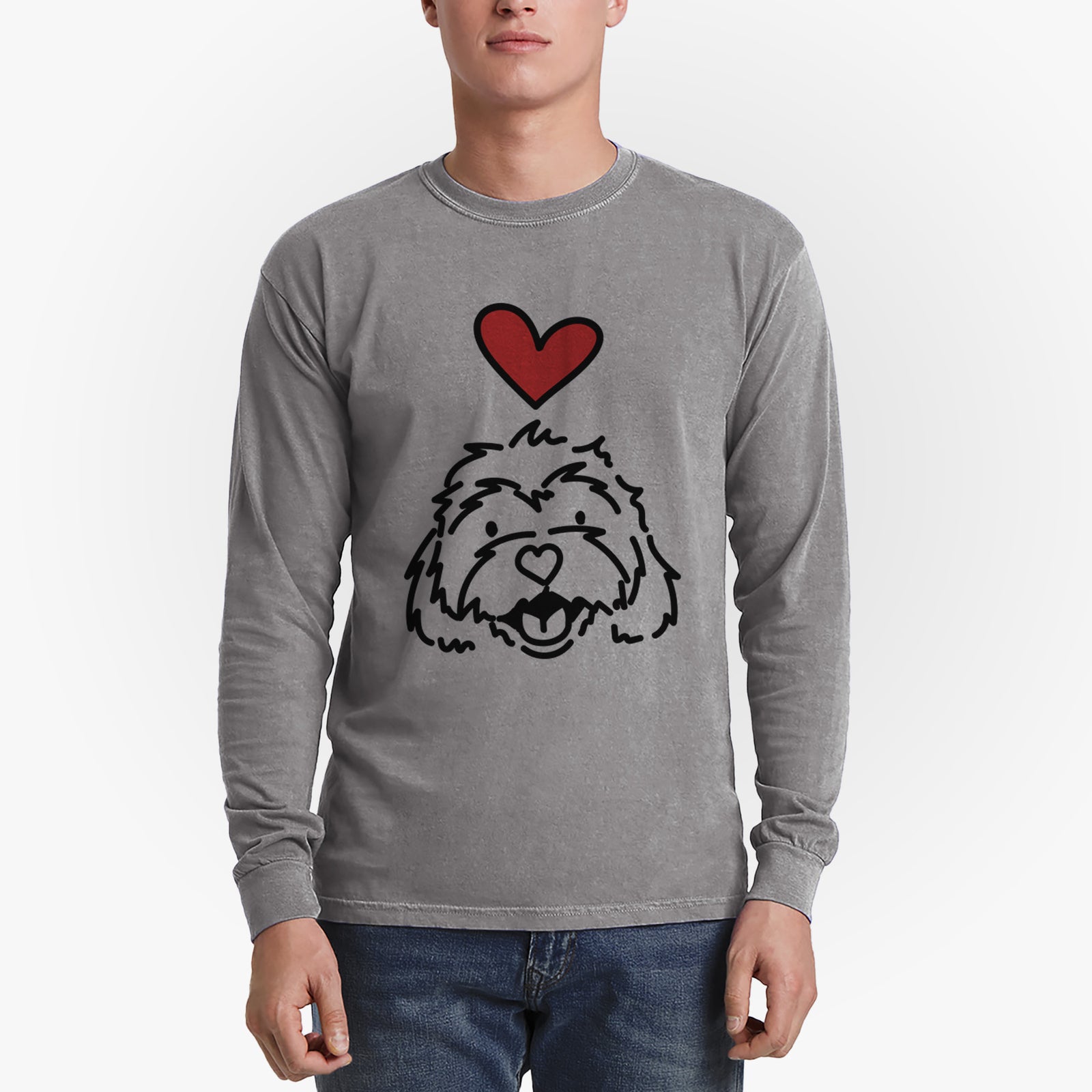 Love Always Cavachon - Harry - Heavyweight 100% Cotton Long Sleeve