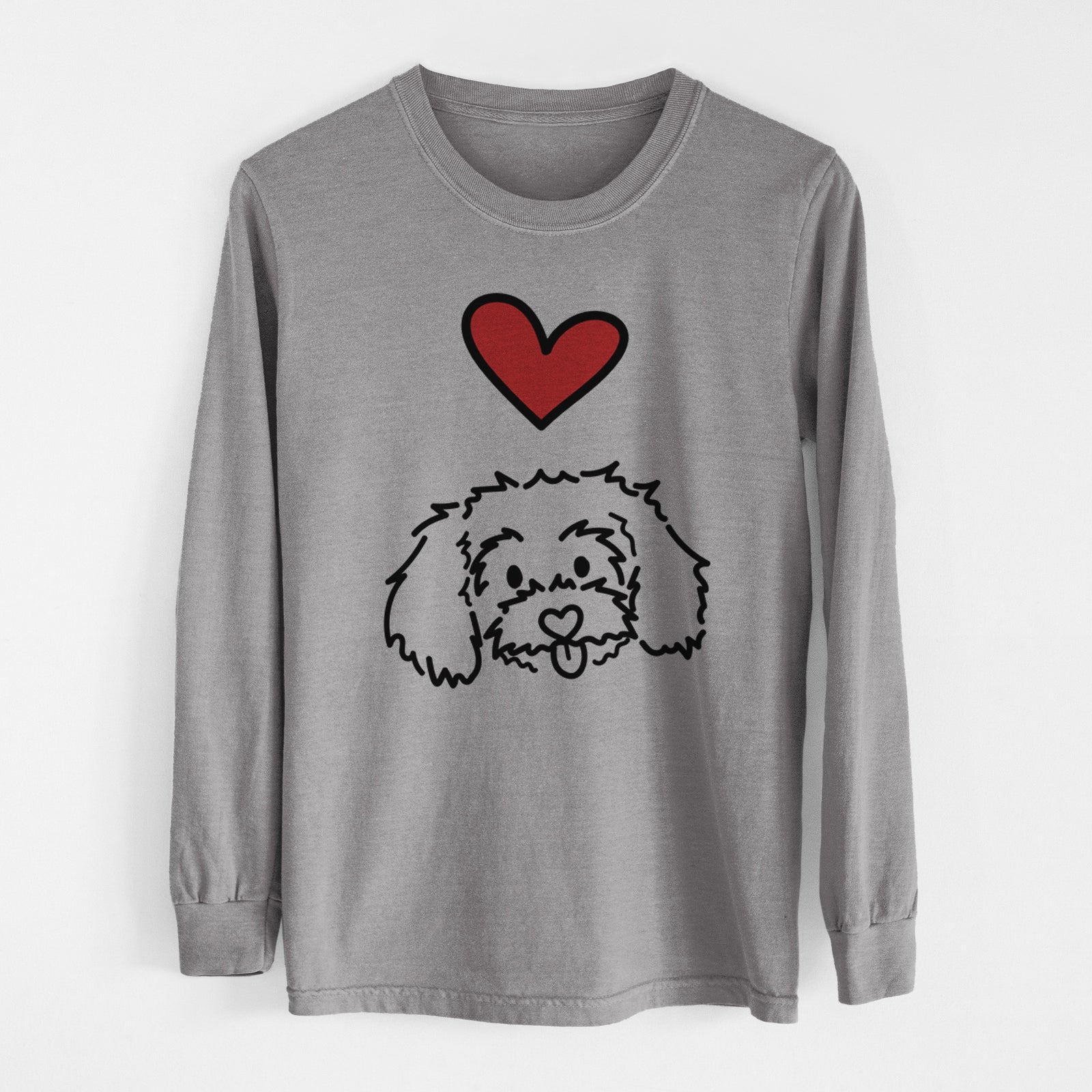 Love Always Maltipoo - Holly - Heavyweight 100% Cotton Long Sleeve