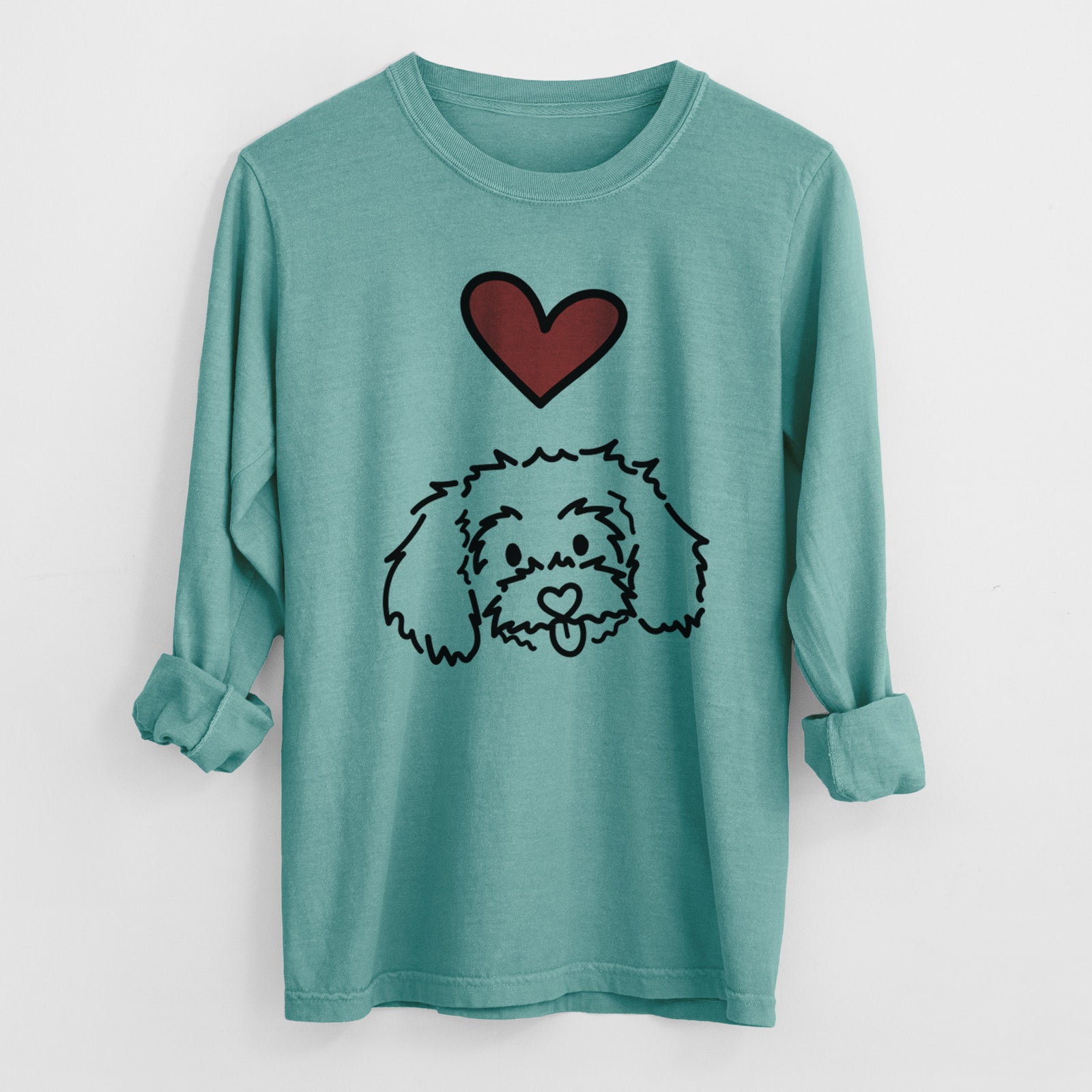 Love Always Maltipoo - Holly - Heavyweight 100% Cotton Long Sleeve