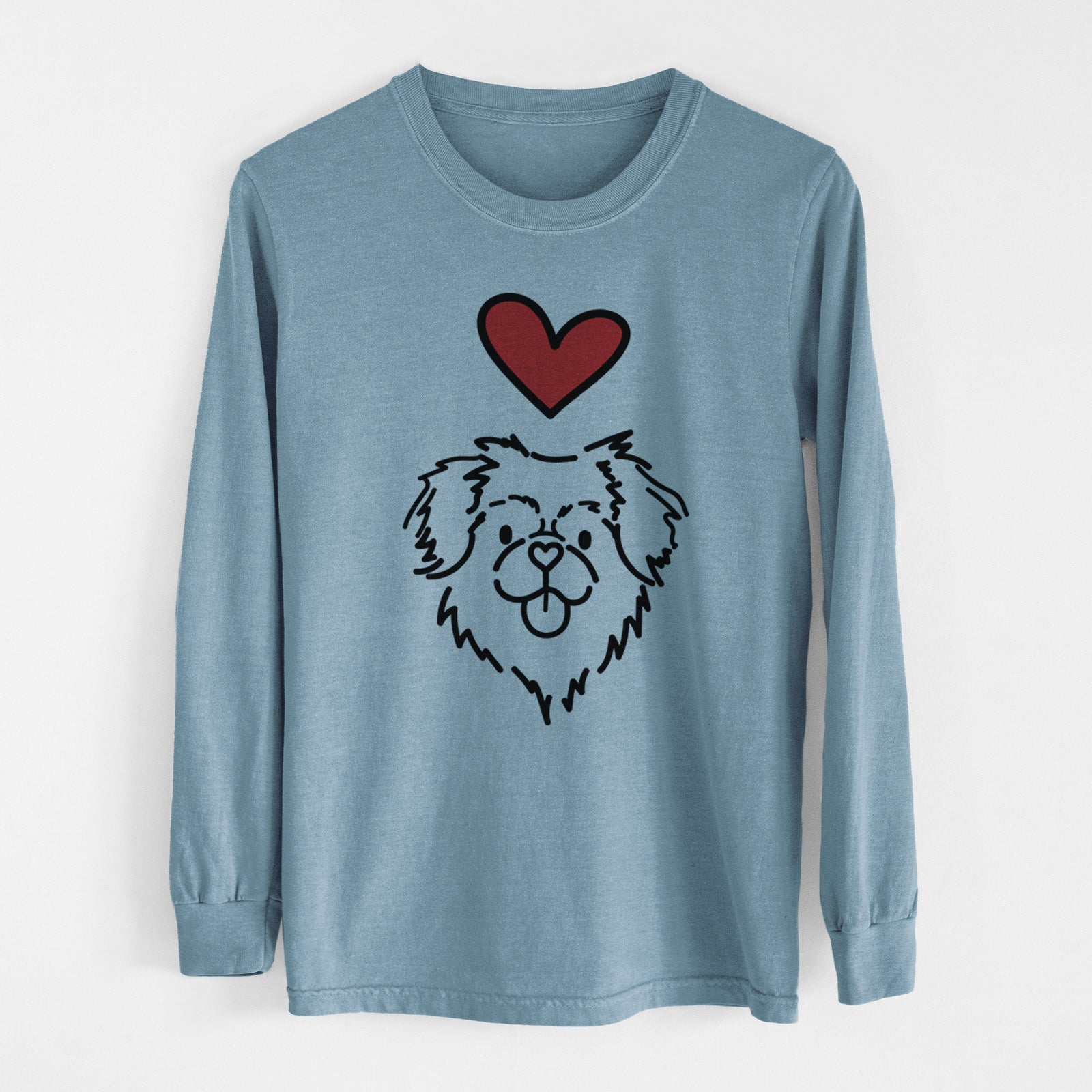 Love Always Tibetan Spaniel - Jiji - Heavyweight 100% Cotton Long Sleeve