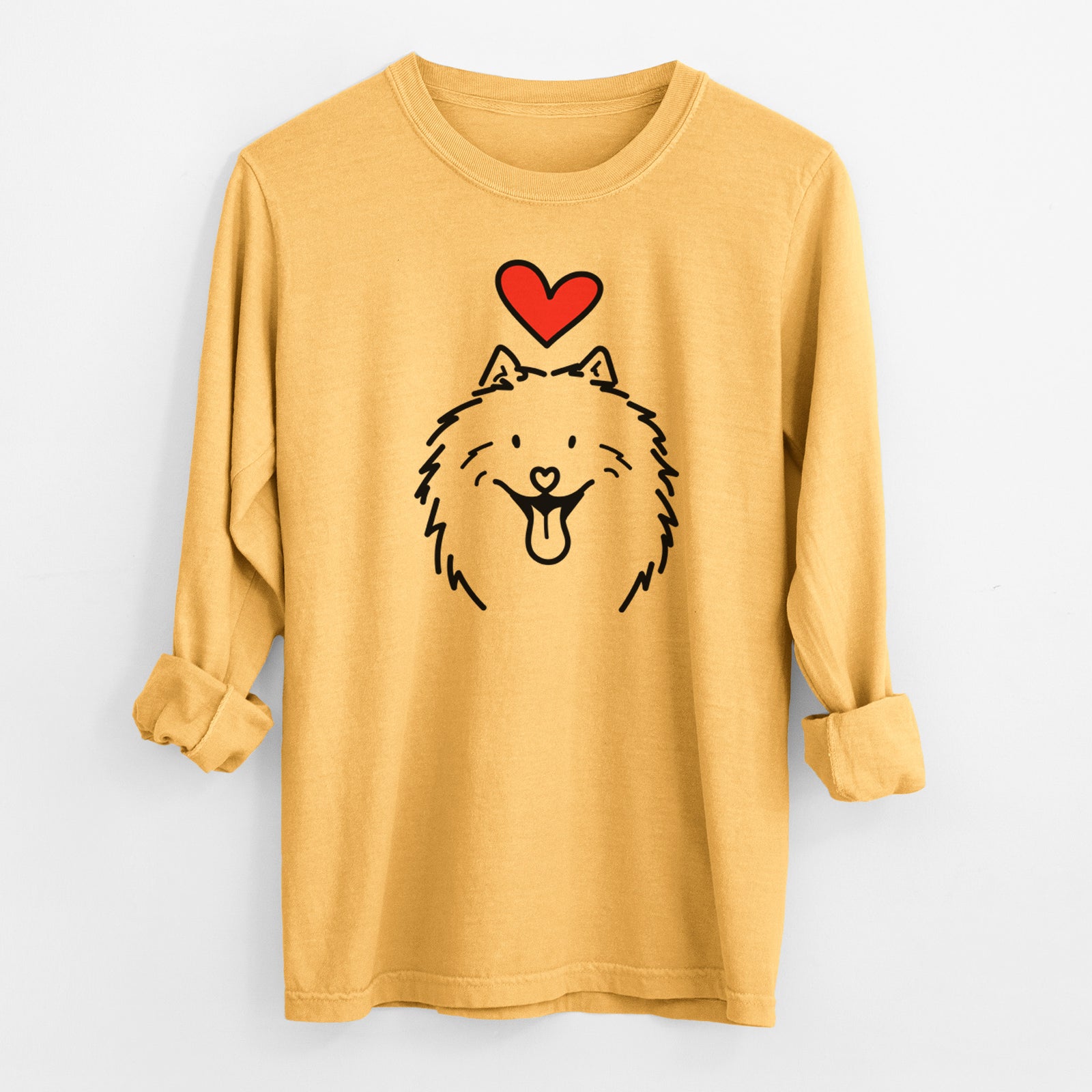 Love Always Samoyed - Johnny - Heavyweight 100% Cotton Long Sleeve