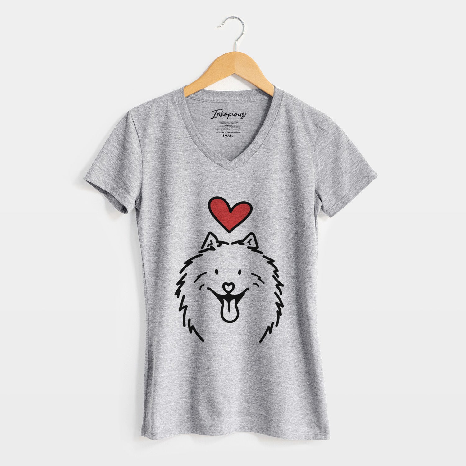 Love Always Samoyed - Johnny - Women's Perfect V-neck Shirt