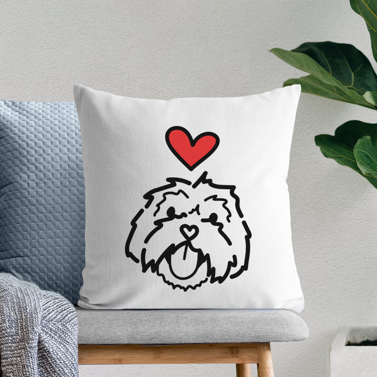 Love Always Lhasa Apso - Keia - Throw Pillow Cover