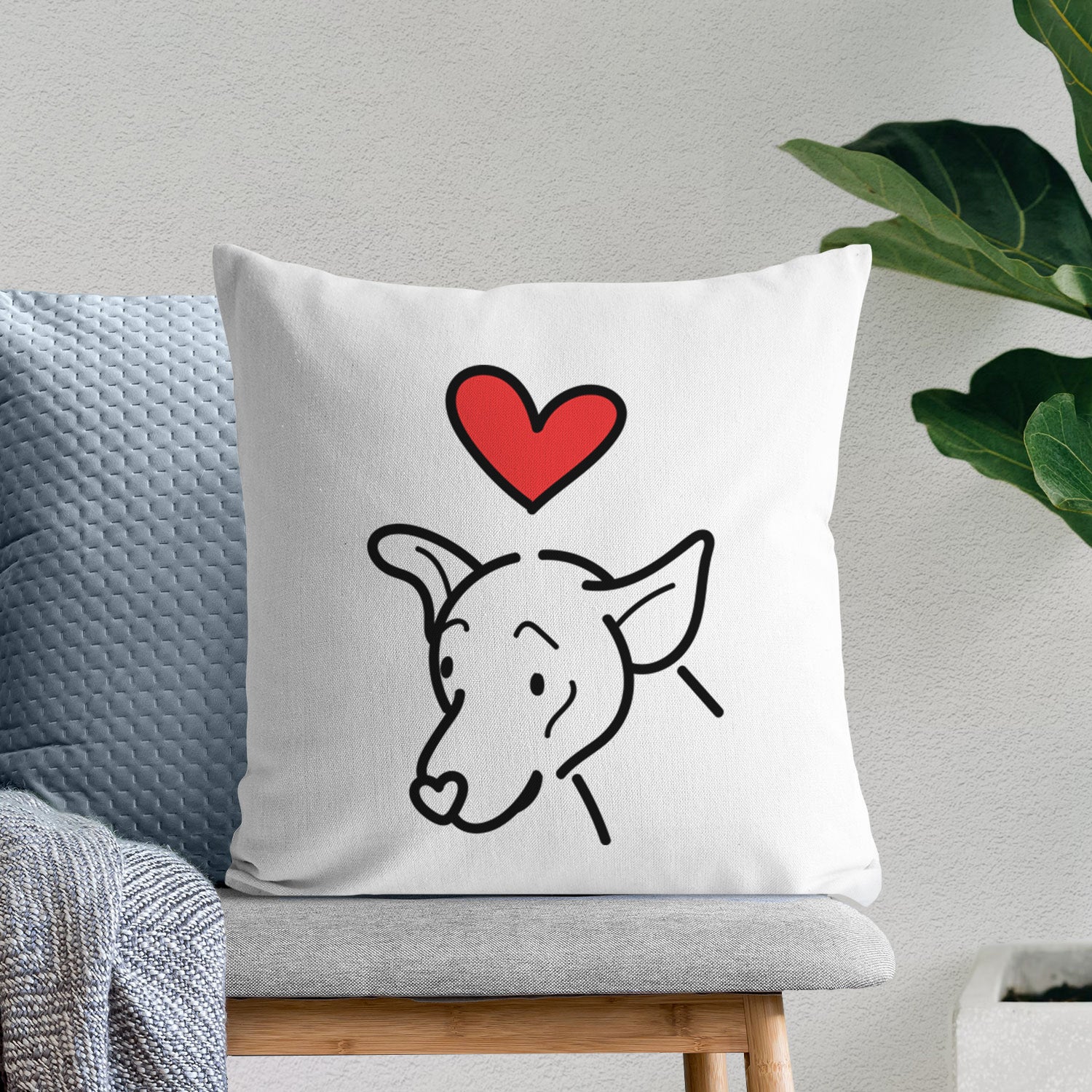 Love Always Mixed Breed - Lucky - Throw Pillow Cover