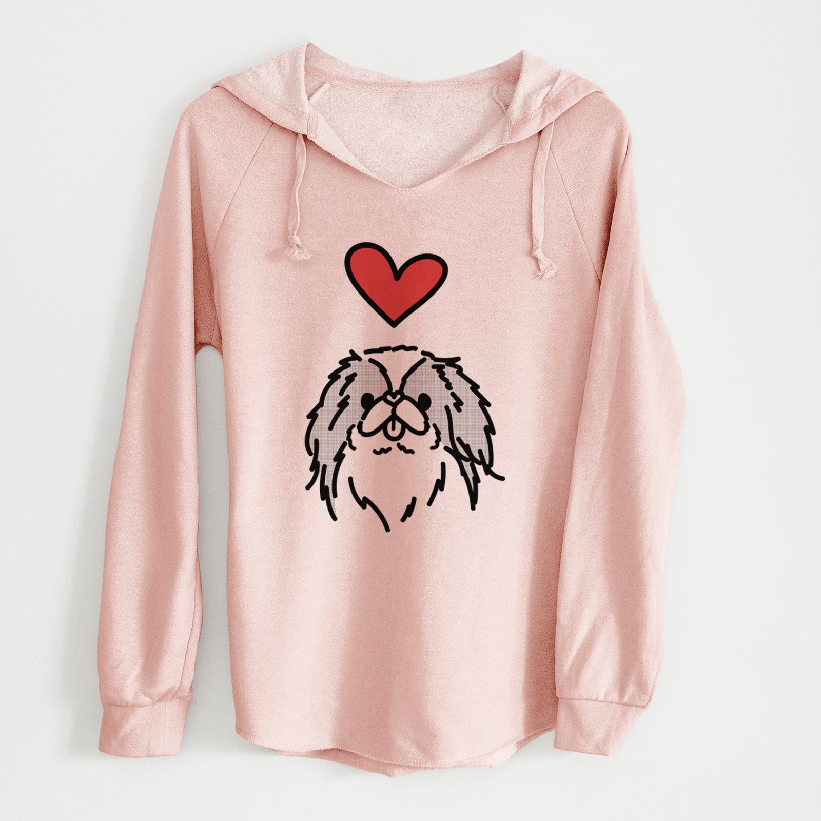 Love Always Japanese Chin - Macha - Cali Wave Hooded Sweatshirt