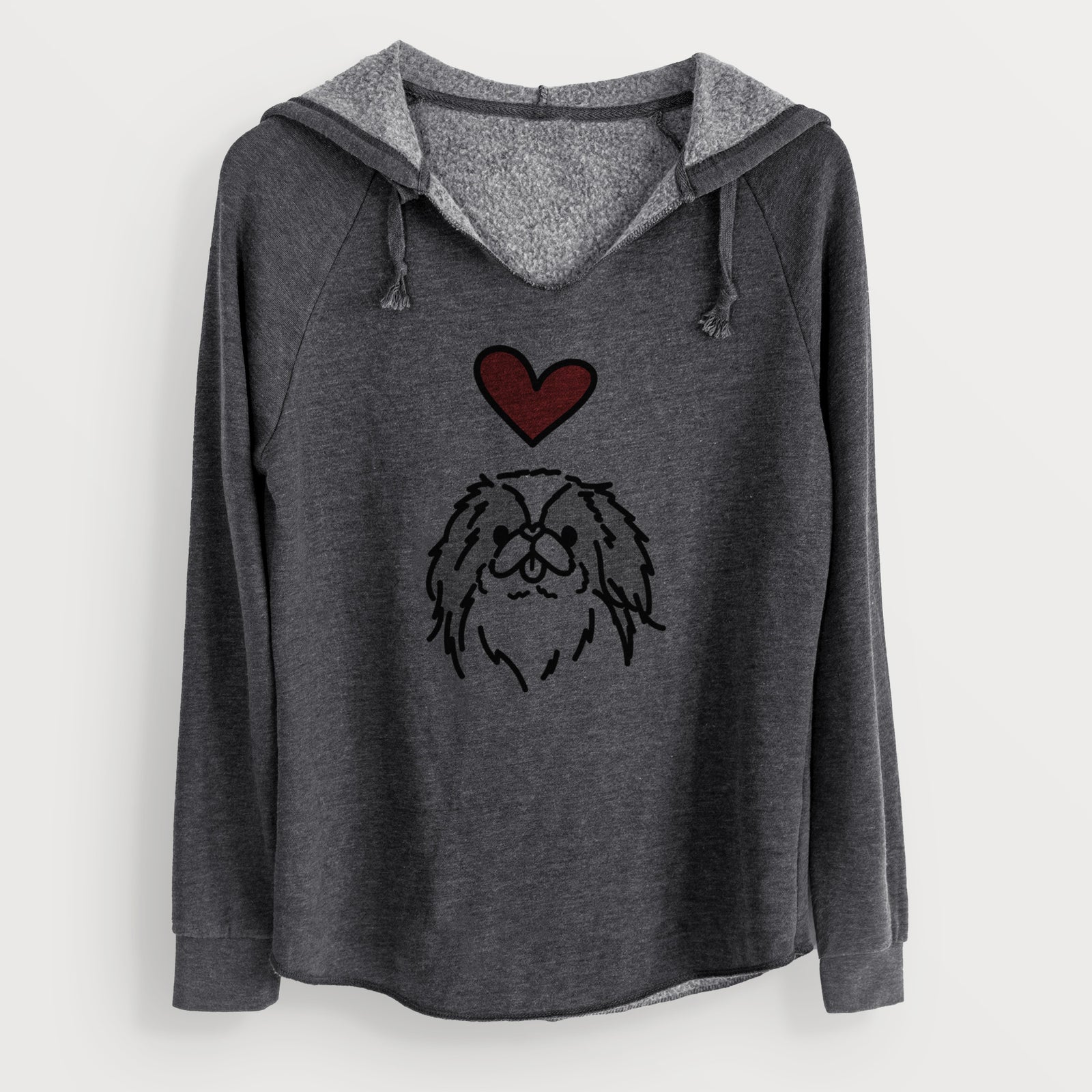 Love Always Japanese Chin - Macha - Cali Wave Hooded Sweatshirt