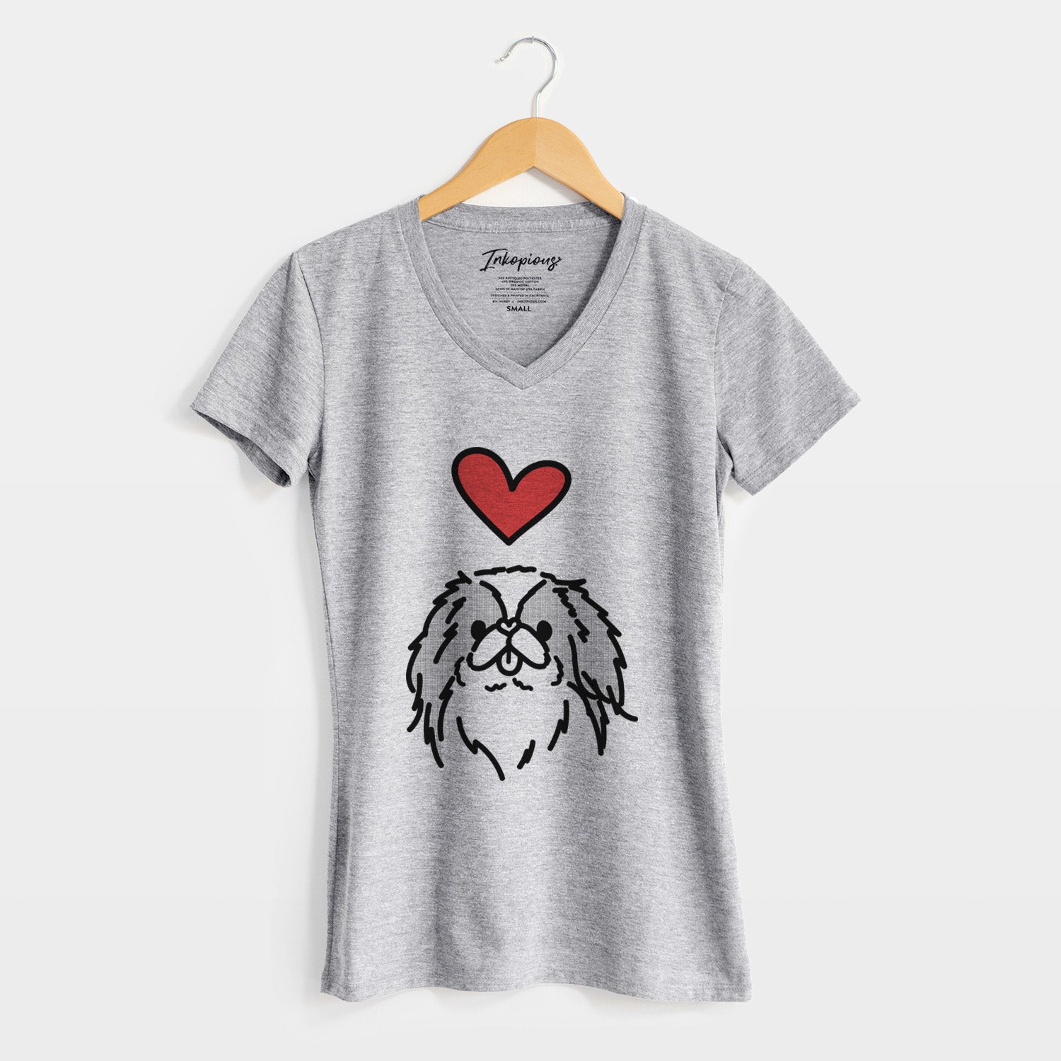 Love Always Japanese Chin - Macha - Women's Perfect V-neck Shirt