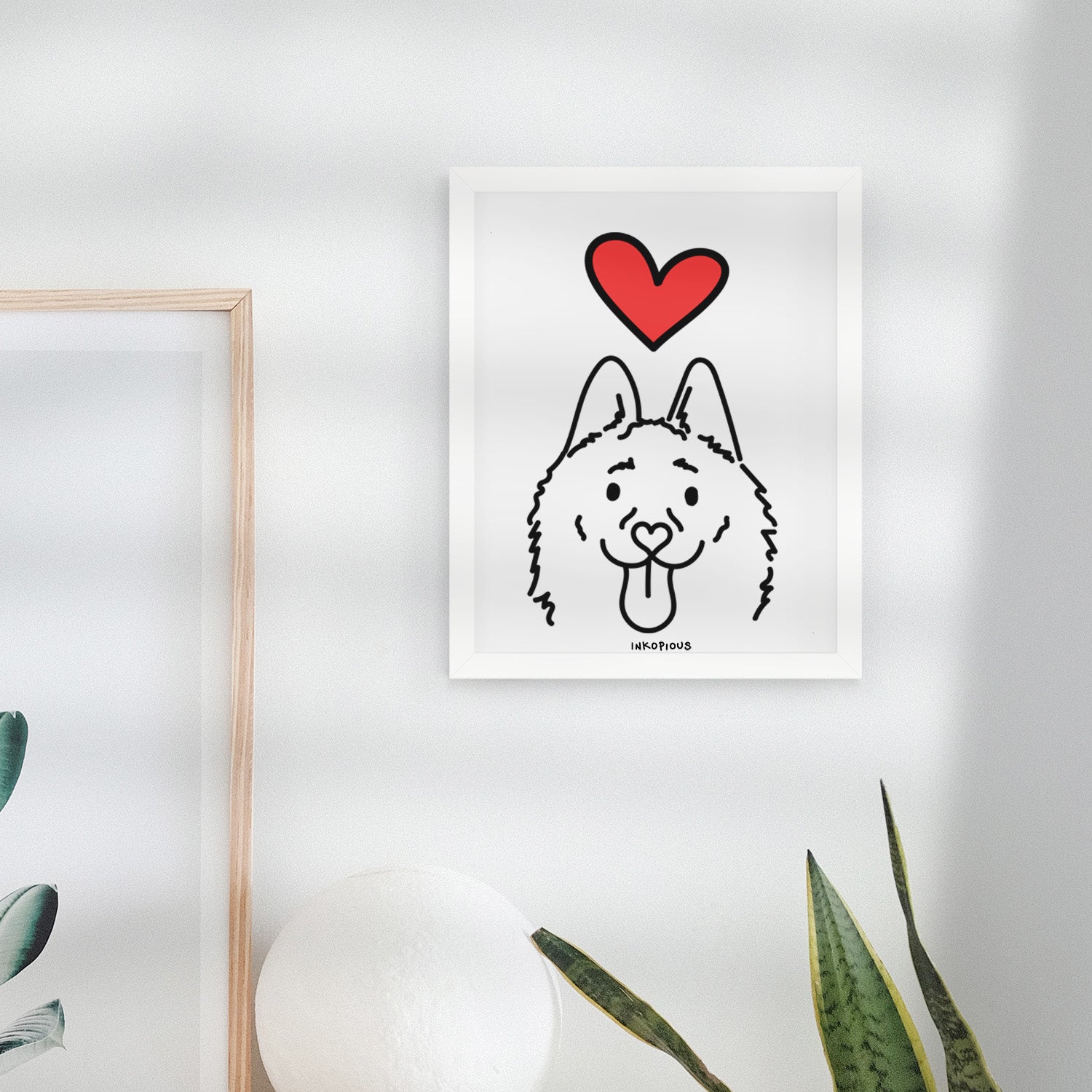 Love Always Schipperke - Meeko Art Print