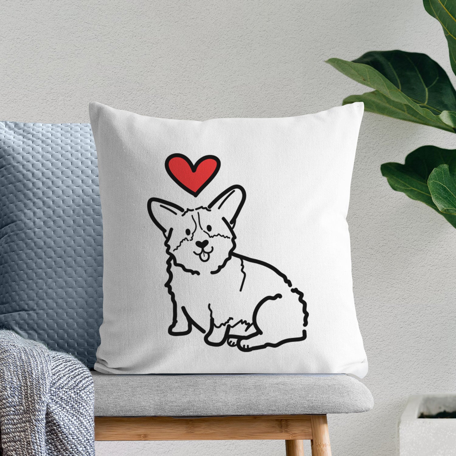 Love Always Pembroke Welsh Corgi - Millie - Throw Pillow Cover