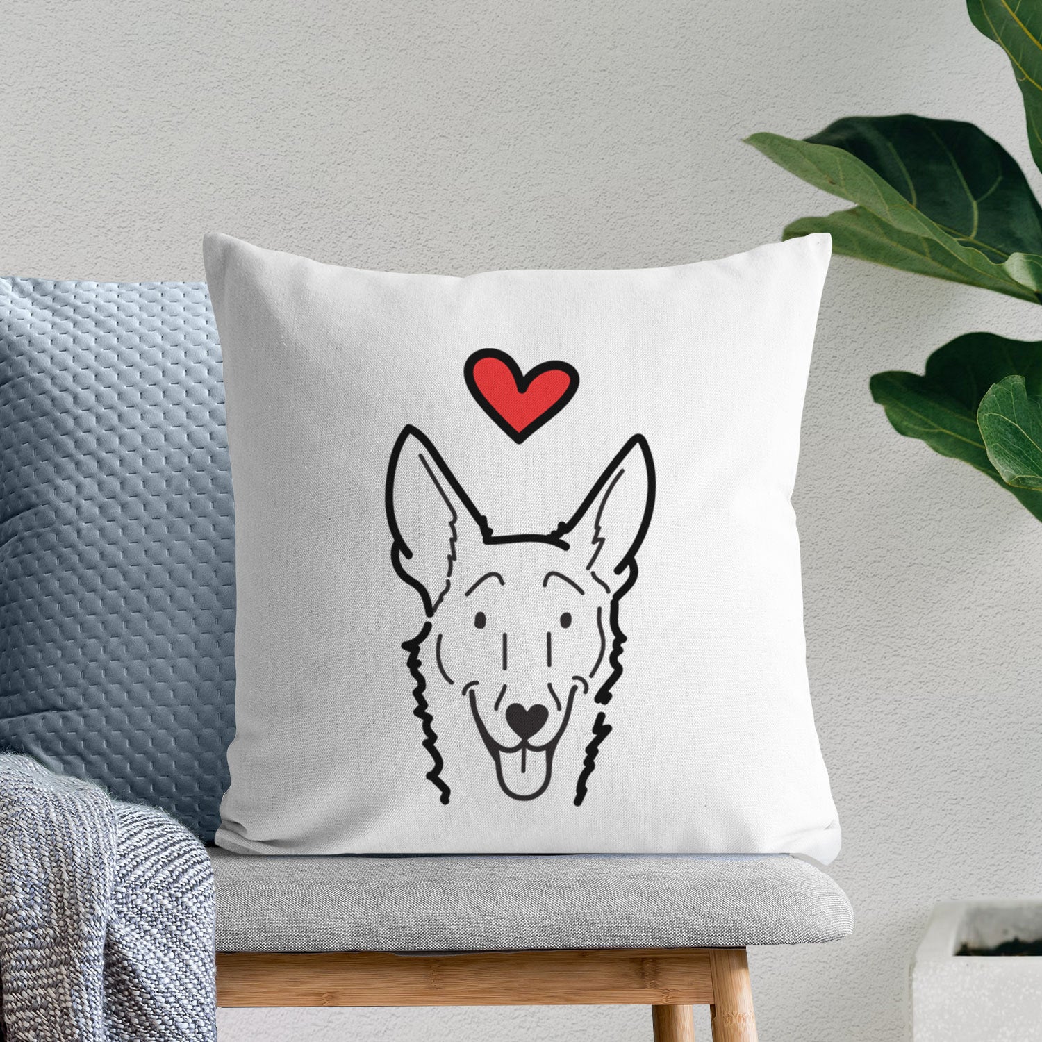Love Always Carolina Dog - Mochi - Throw Pillow Cover