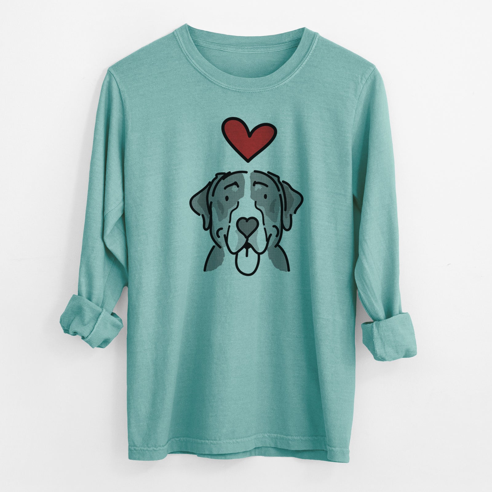 Love Always Greater Swiss Mountain Dog - Moose - Heavyweight 100% Cotton Long Sleeve