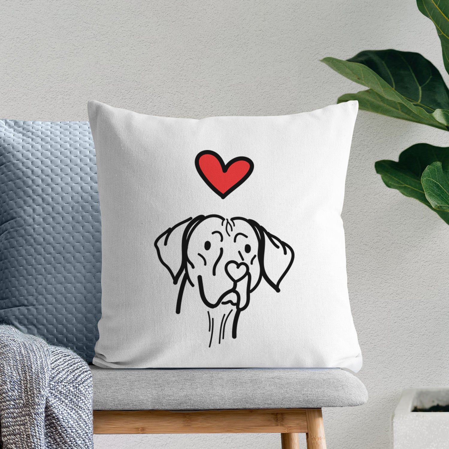 Love Always Vizsla - Moose - Throw Pillow Cover