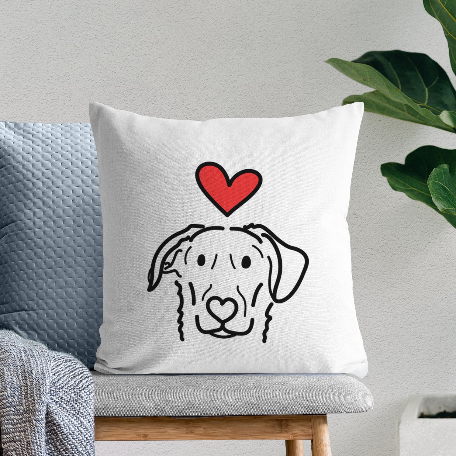 Love Always German Shepherd Mix - Morrison - Throw Pillow Cover
