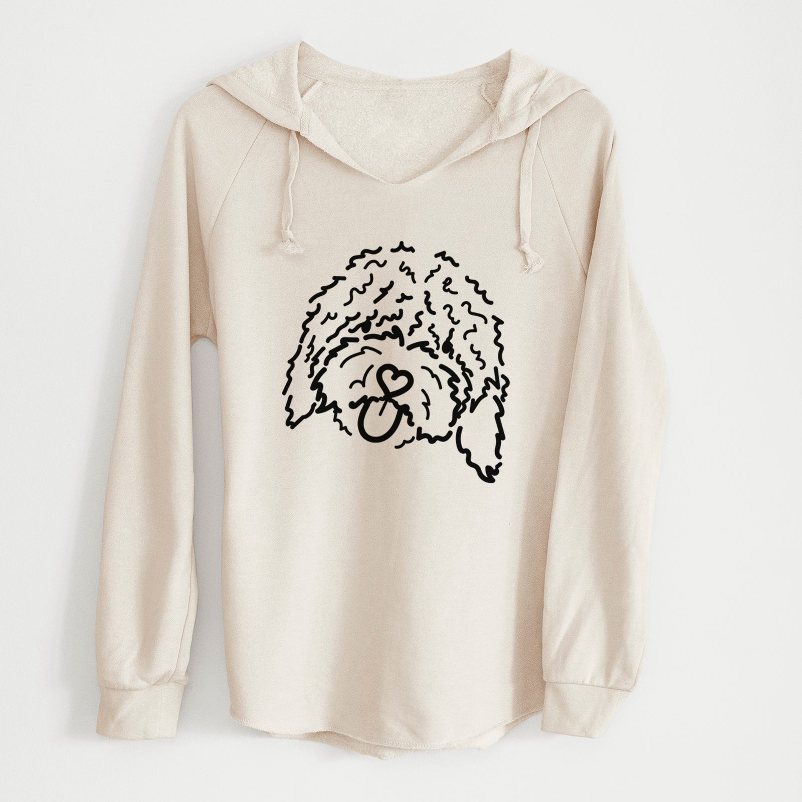 Love Always Spanish Water Dog - Antonio - Cali Wave Hooded Sweatshirt