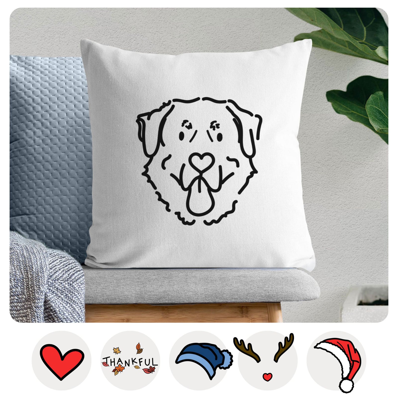Love Always Anatolian Shepherd - Batu - Throw Pillow Cover