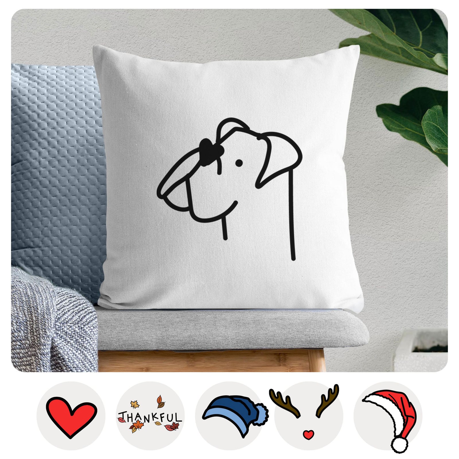 Love Always Boxer - Throw Pillow Cover