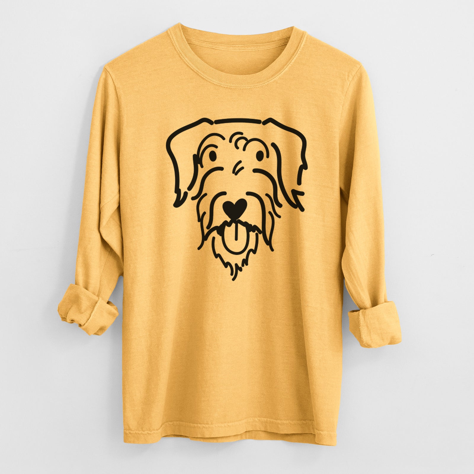Love Always Doodle - Dug - Heavyweight 100% Cotton Long Sleeve
