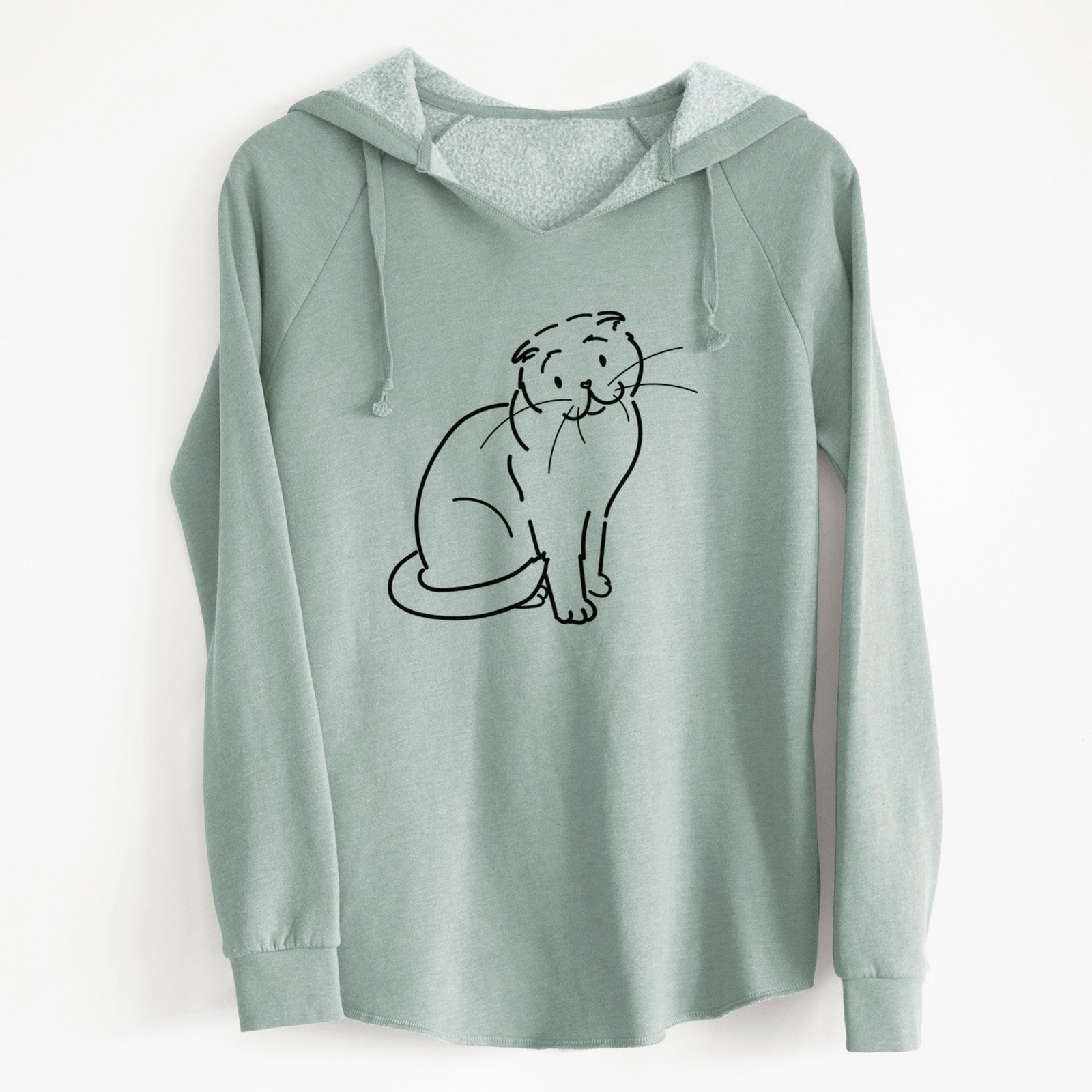 Love Always Scottish Fold Cat - Hank - Cali Wave Hooded Sweatshirt