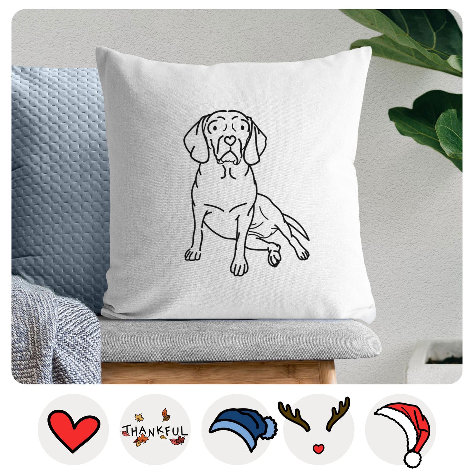 Love Always Puggle - Mayble - Throw Pillow Cover