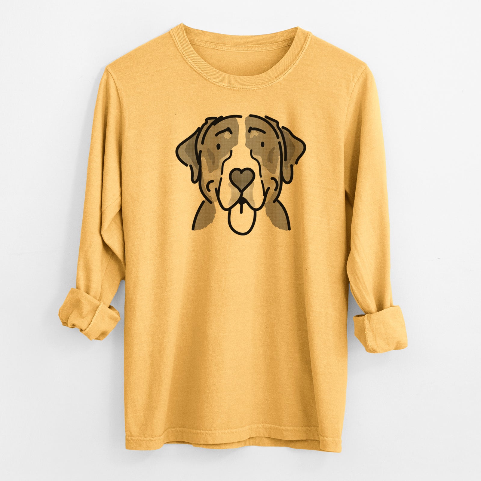 Love Always Greater Swiss Mountain Dog - Moose - Heavyweight 100% Cotton Long Sleeve