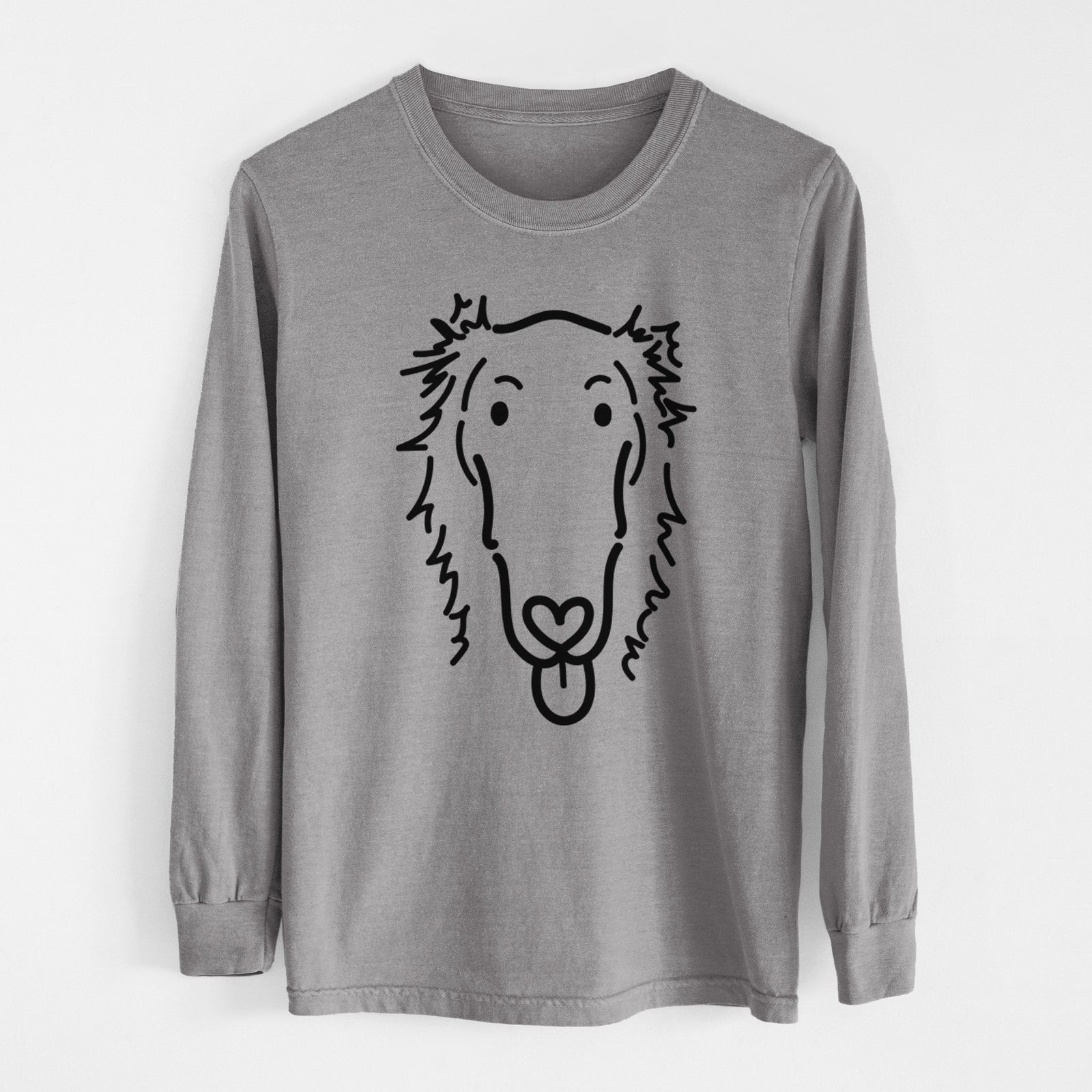 Love Always Borzoi - Opal - Heavyweight 100% Cotton Long Sleeve