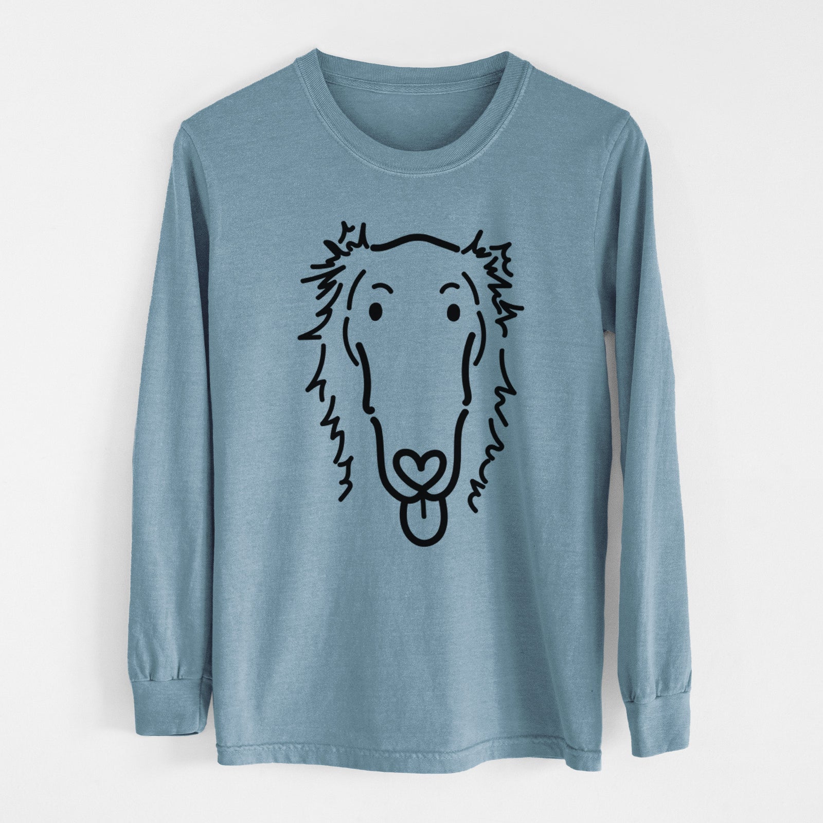 Love Always Borzoi - Opal - Heavyweight 100% Cotton Long Sleeve