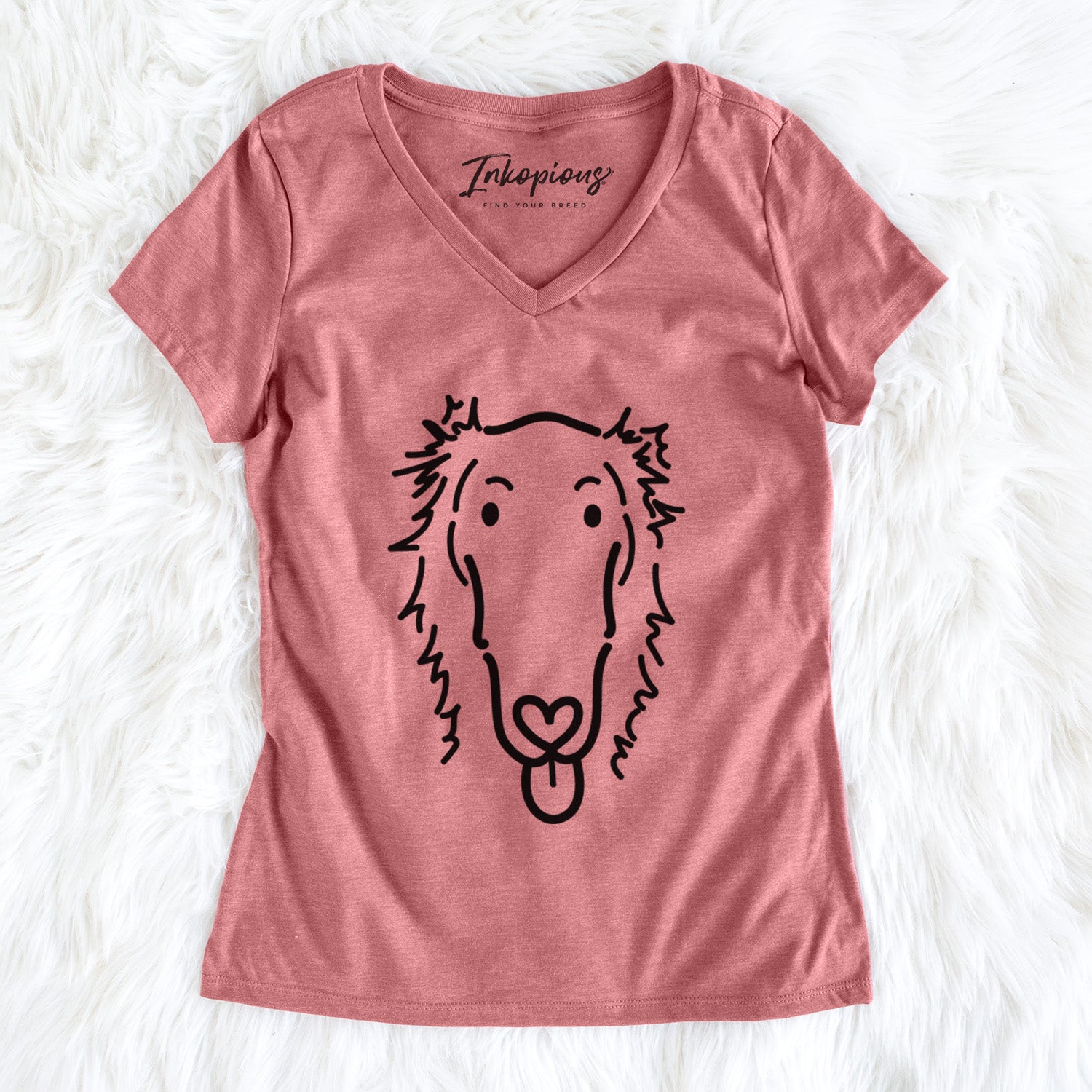 Love Always Borzoi - Opal - Women's Perfect V-neck Shirt