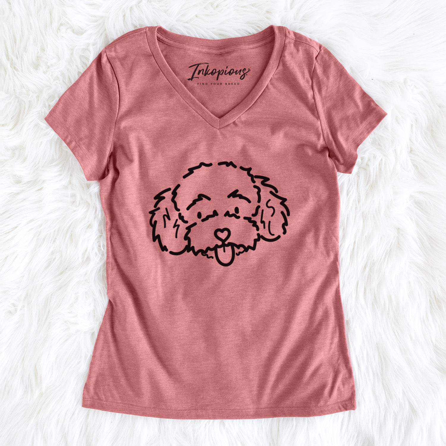 Love Always Toy Poodle - Ricci - Women's Perfect V-neck Shirt