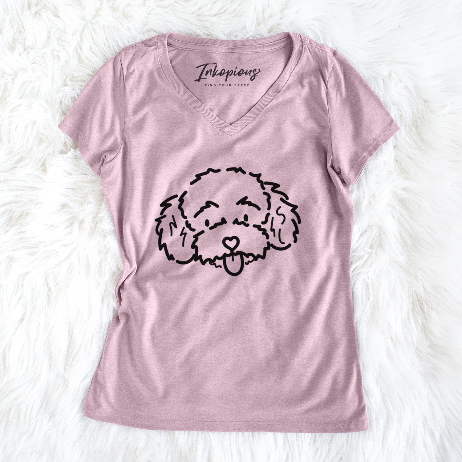 Love Always Toy Poodle - Ricci - Women's Perfect V-neck Shirt
