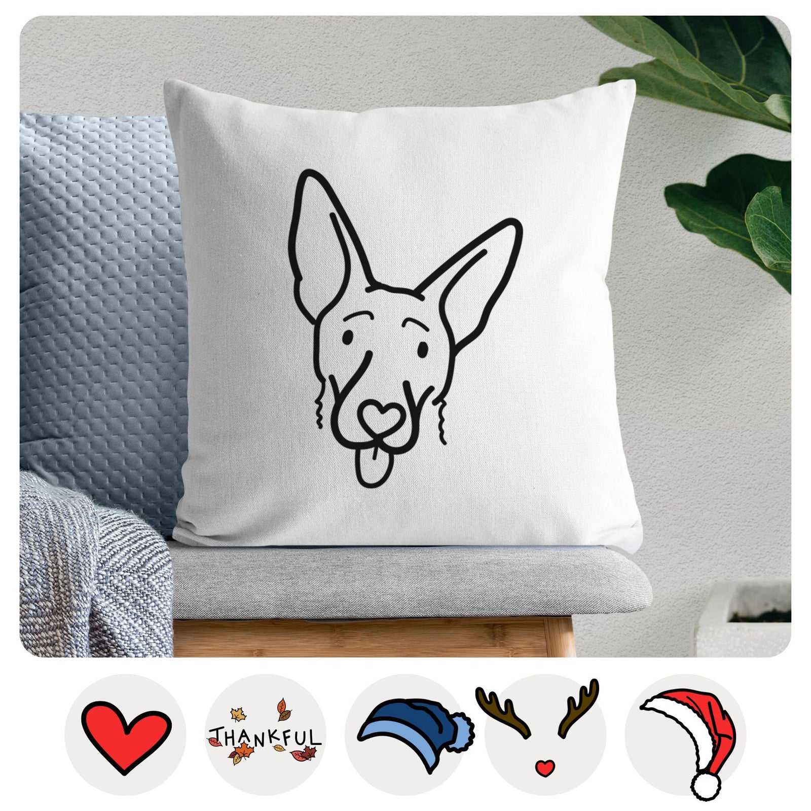 Love Always Shepherd Mix - Rosie - Throw Pillow Cover