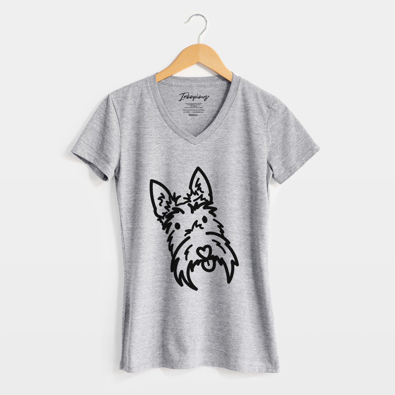 Love Always Scottish Terrier - Thistle - Women's Perfect V-neck Shirt