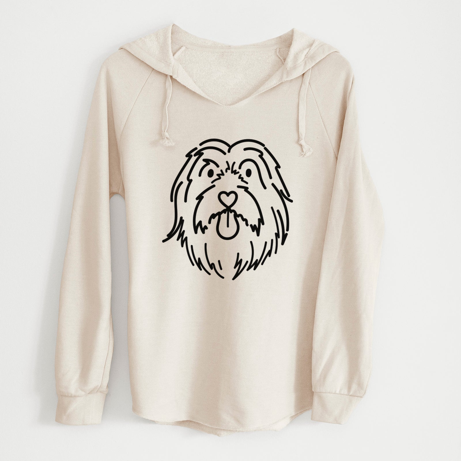 Love Always Bearded Collie - Tucker - Cali Wave Hooded Sweatshirt