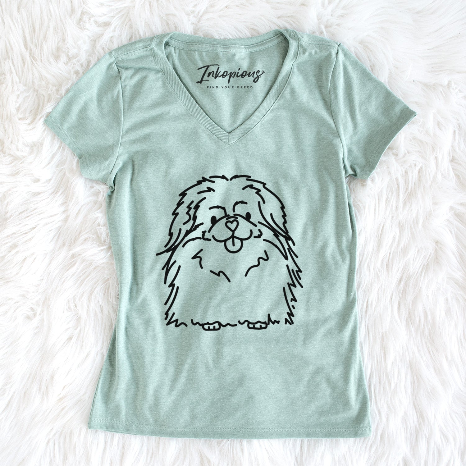 Love Always Pekingese - Viv - Women's Perfect V-neck Shirt