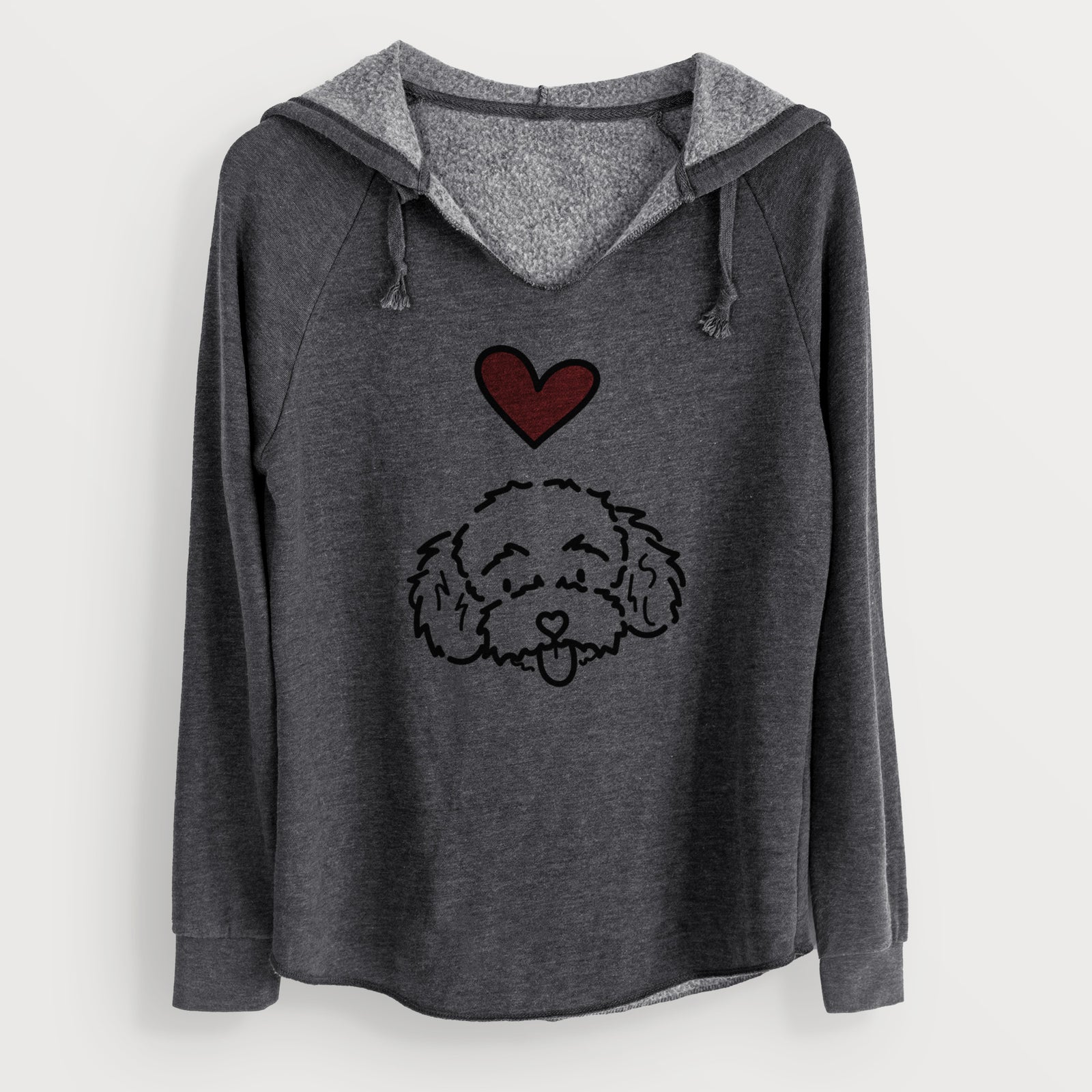 Love Always Toy Poodle - Ricci - Cali Wave Hooded Sweatshirt