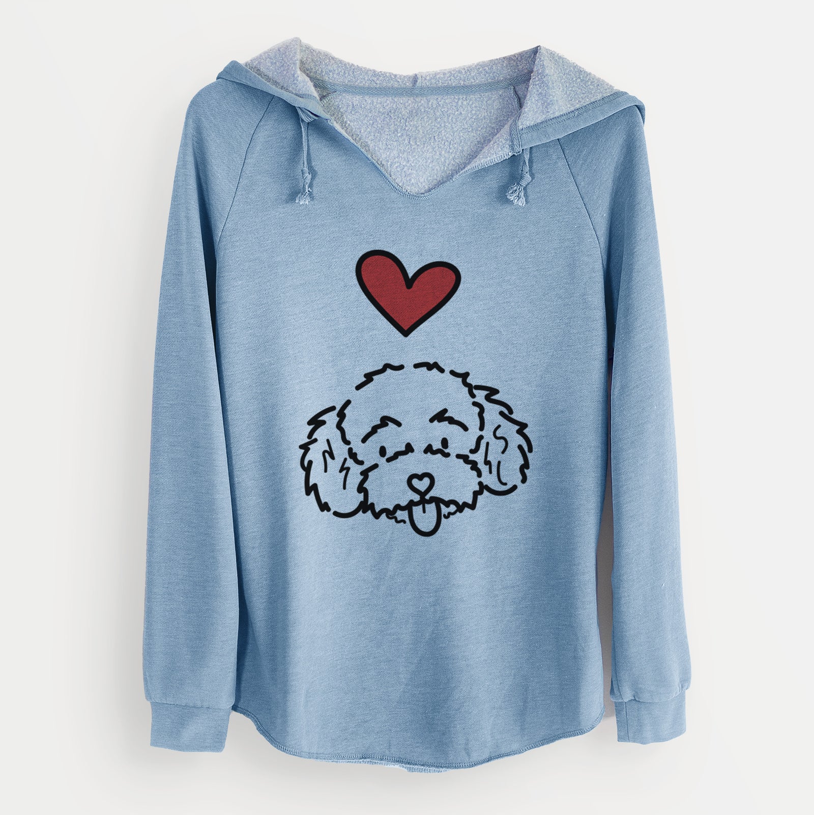 Love Always Toy Poodle - Ricci - Cali Wave Hooded Sweatshirt