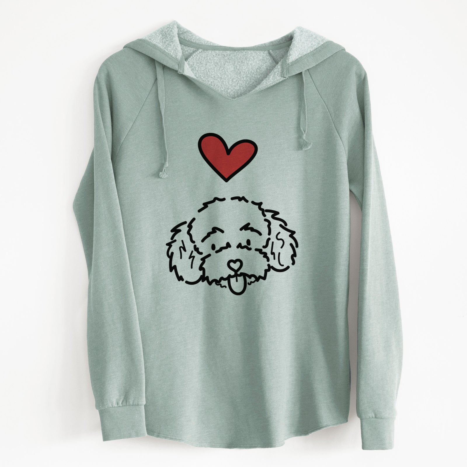 Love Always Toy Poodle - Ricci - Cali Wave Hooded Sweatshirt