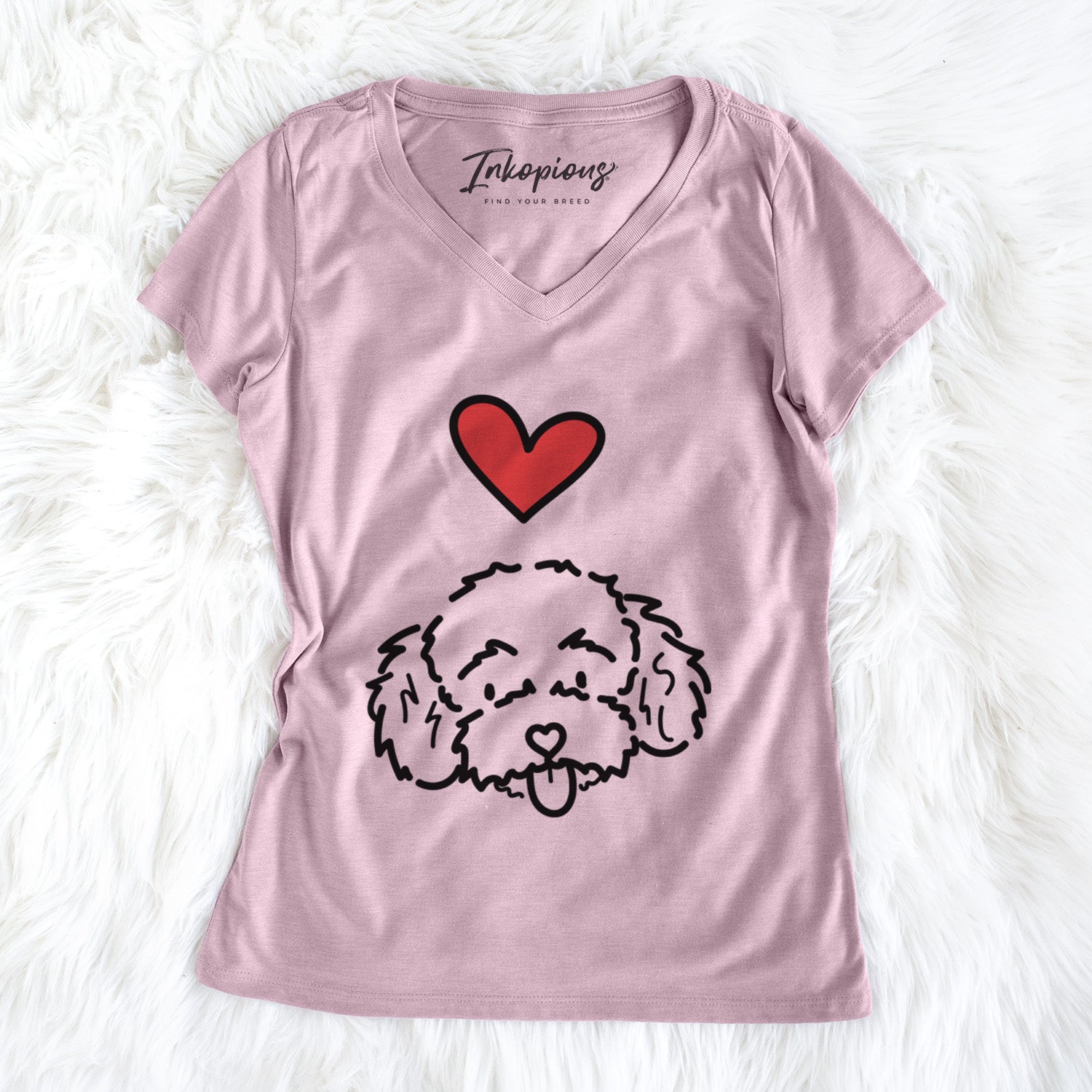 Love Always Toy Poodle - Ricci - Women's Perfect V-neck Shirt