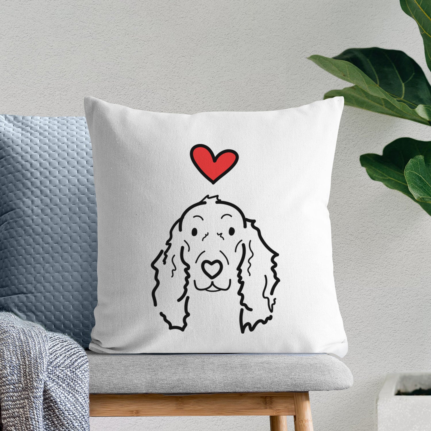 Love Always Irish Setter - Seven - Throw Pillow Cover