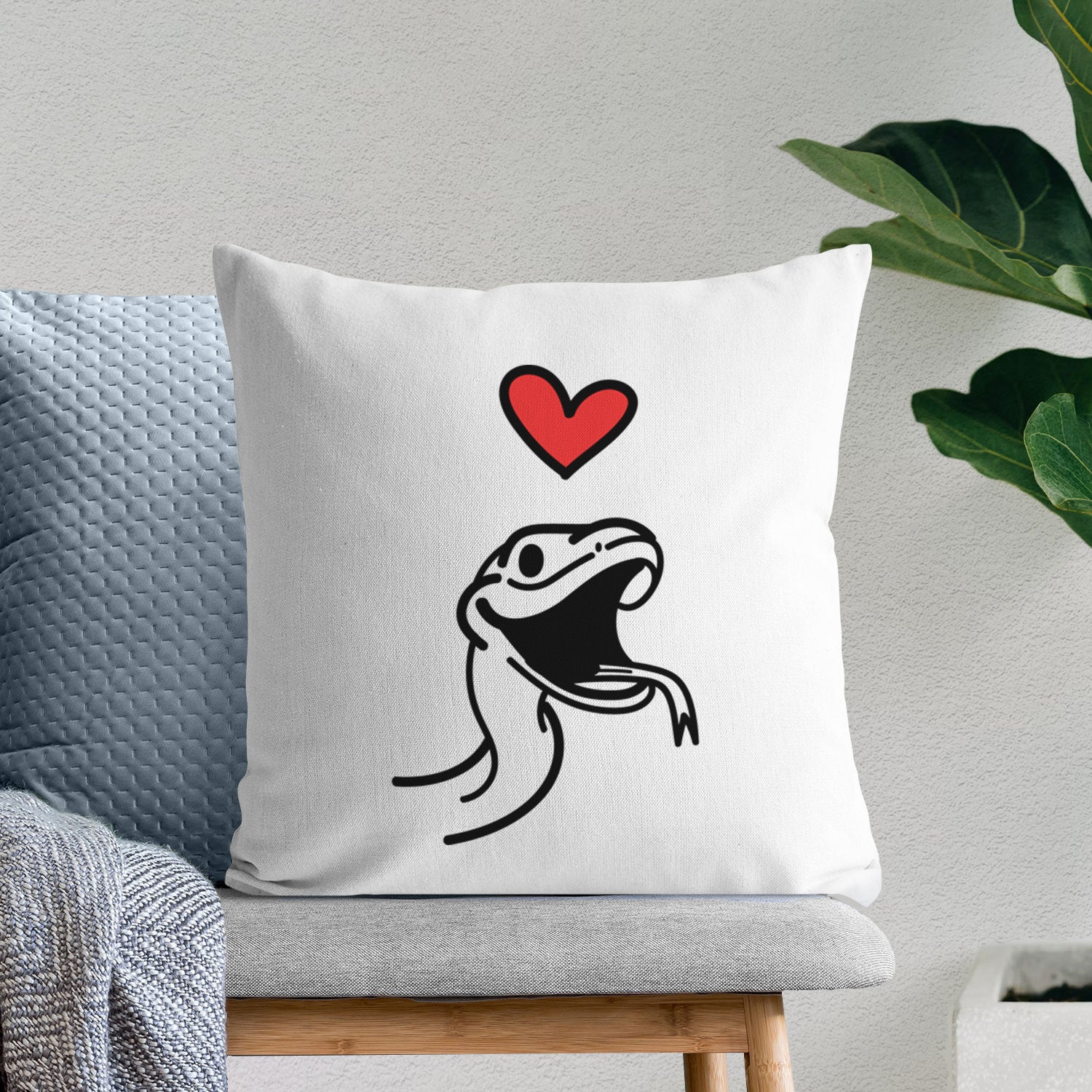 Love Always Snake - Spike - Throw Pillow Cover