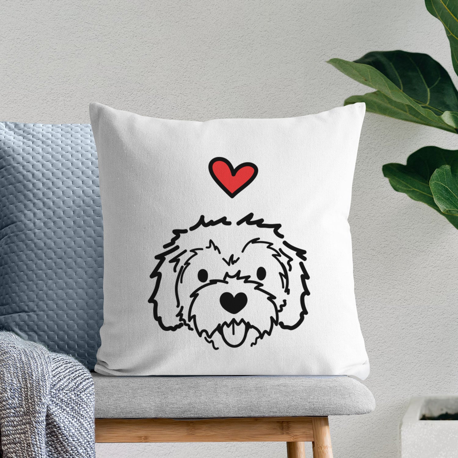 Love Always Cockapoo - Sprinkles - Throw Pillow Cover